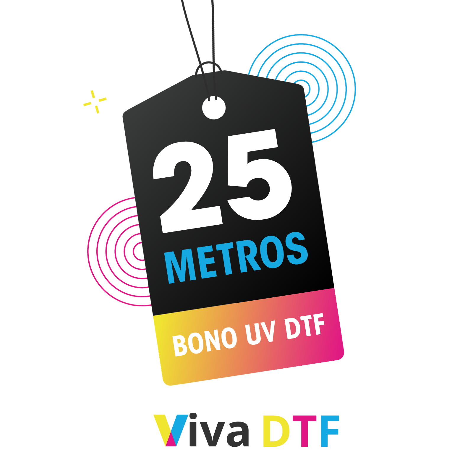 Bono UV DTF 25 Metros Viva DTF