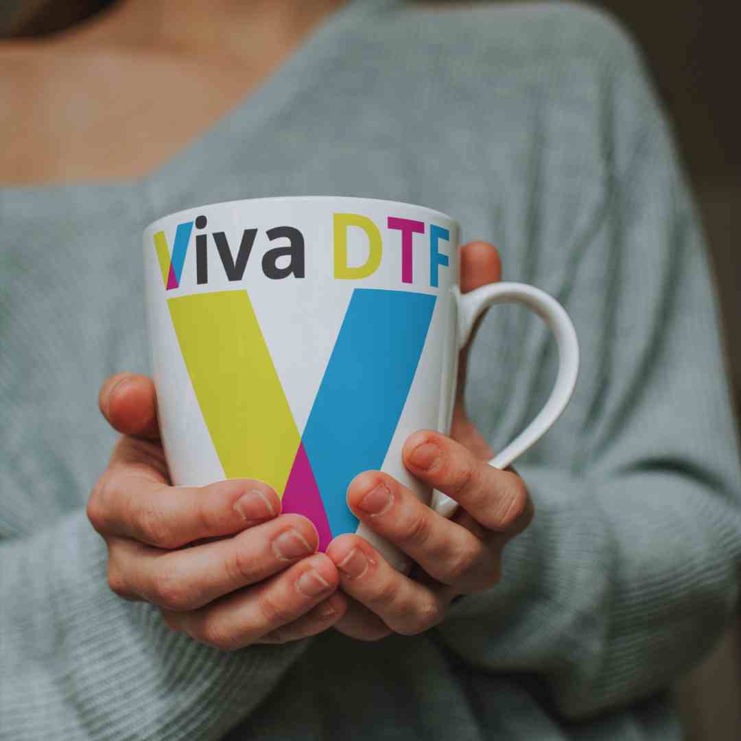 Taza impresa en DTF. Regalos personalizados con DTF. Viva DTF