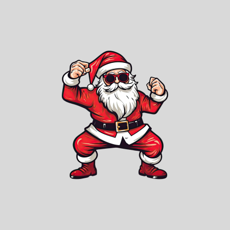Pliego Navidad - Santa Claus bailando