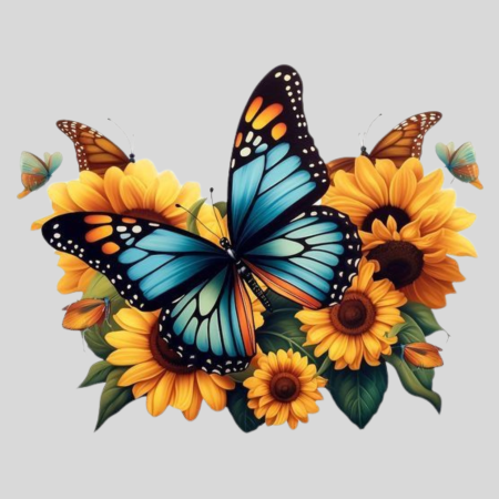 Pliego Digital Primavera - Mariposa Azul