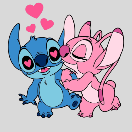 Pliego Digital San Valentin - Stich enamorado