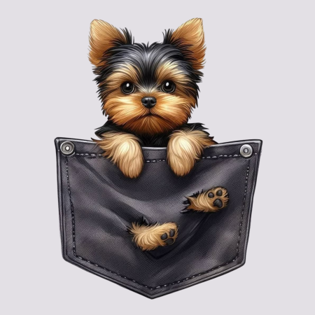 Pliego Digital Mascotas - Yorky en bolsillo