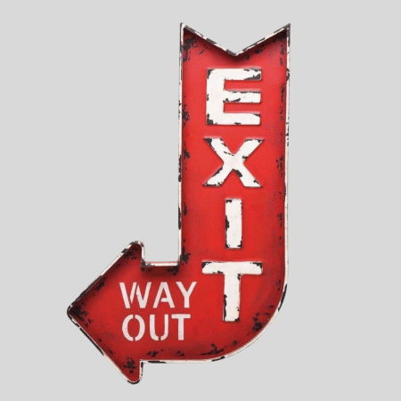 Pliego Retro- Cartel Exit