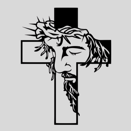 Pliego Religioso y Espiritual - Cruz rostro