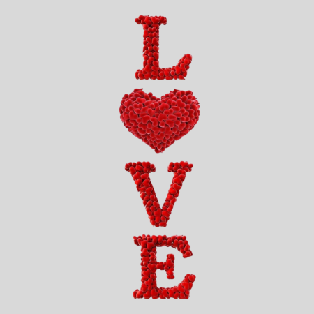 Pliego Digital San Valentin - Love rojo