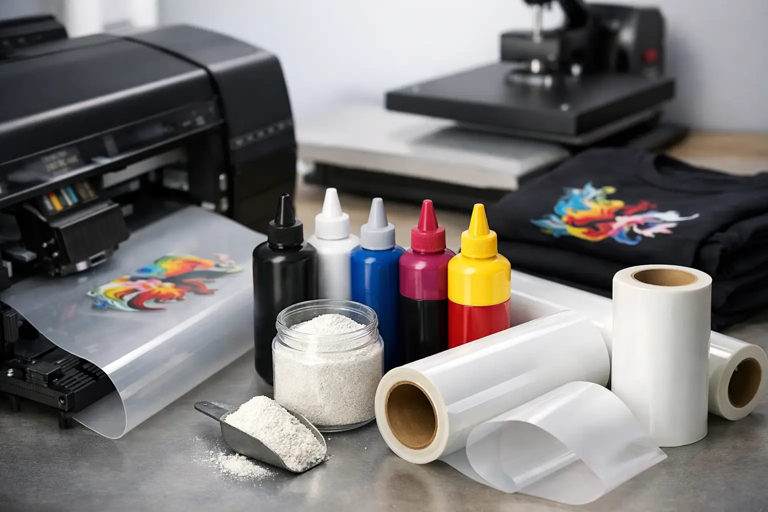 Cómo elegir consumibles DTF correctos para producir