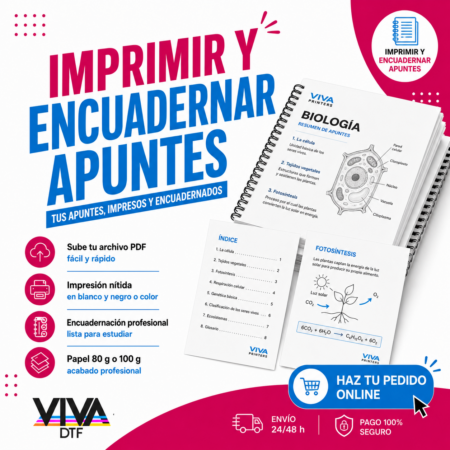 Imprimir y encuadernar apuntes